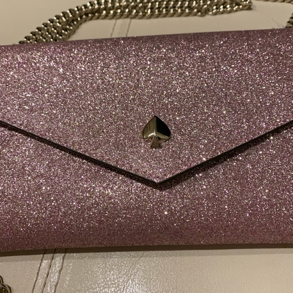 kate spade Handbags - Kate Spade Burgess Rose Gold chain clutch NWT